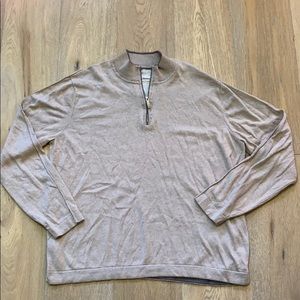 Men’s Tommy Bahama half zip cashmere sweater